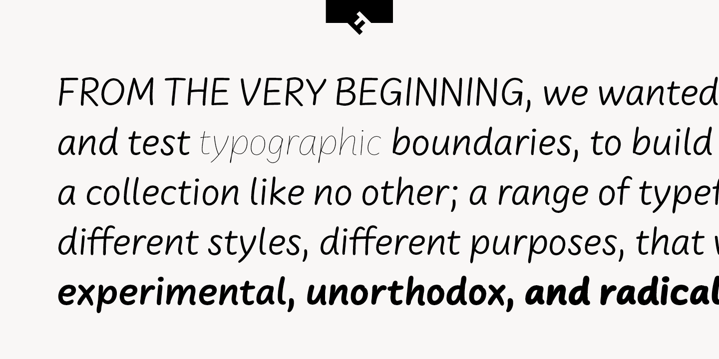 FF Uberhand Pro Book Font preview